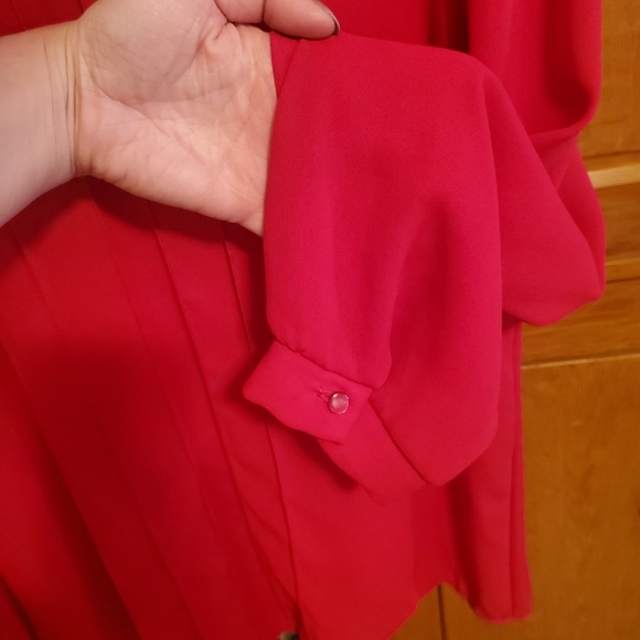 Joseph II Red Blouse Vintage - Picture 4 of 5